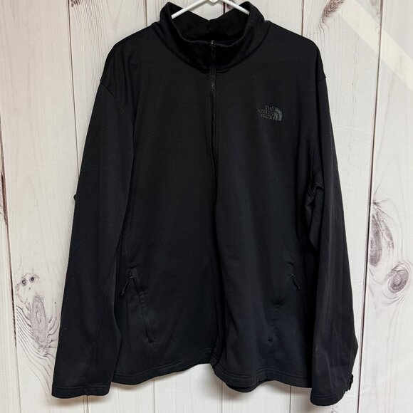 The North Face Women’s XXL Black Fleece Full Zip Jacket EUC - Picture 1 of 9
